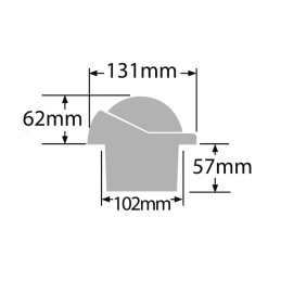 Bussola Ritchie Helmsman 3-3/4 da incasso Nera 24V OS2508304