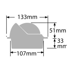 Bussola Ritchie Wheelmark 3 incasso Nera OS2508231