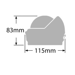 Bussola Ritchie Wheelmark 3 esterna Nera OS2508241