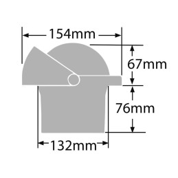 Bussola Ritchie Navigator 4-1/2 incasso Bianca OS2508402