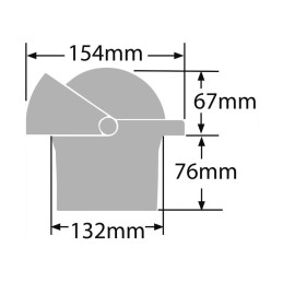 Bussola Ritchie Navigator 4-1/2 incasso Bianca OS2508432
