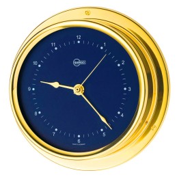 Barigo Regatta Orologio in ottone lucido 100x120mm Quadrante blu