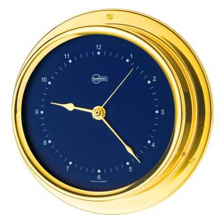 Barigo Regatta Orologio in ottone lucido 100x120mm Quadrante blu