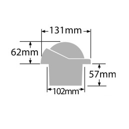 Bussola Ritchie Helmsman 3-3/4 da incasso Bianca OS2508302