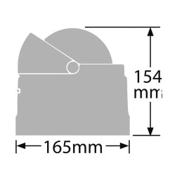 Bussola Ritchie Wheelmark 4-1/2 chiesuola Nera OS2508451