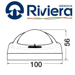 Bussola Riviera Aries da appoggio Bianca 100xh60mm N100368321244