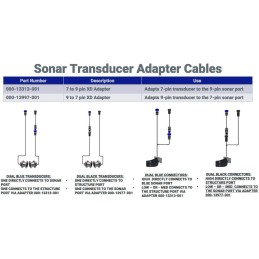 Lowrance Cavo Adattatore per trasduttore 7-9Pin xSonic 000-13313-001