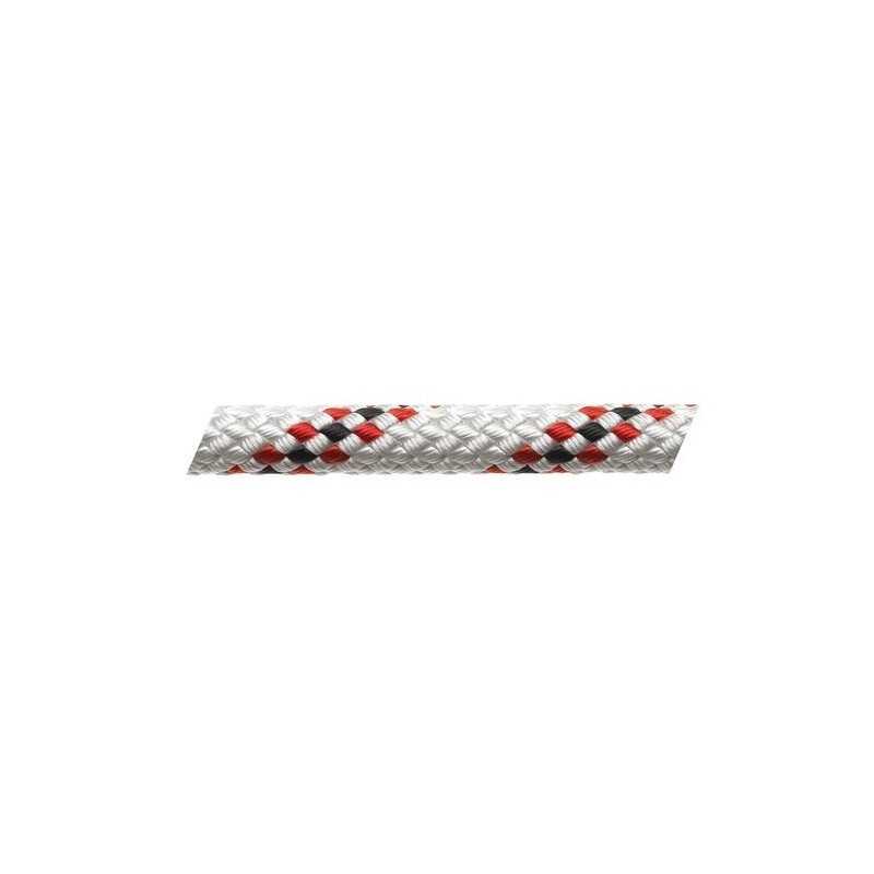 Marlow Marlowbraid Fleck Bianco con Segnalino Rosso Ø6mm Bobina 200m