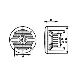 Coppia casse in ABS bianco Doppio cono 80W 65~22.000Hz N100969021035