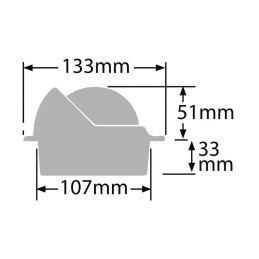 Bussola Ritchie Voyager 3 incasso Bianca OS2508202