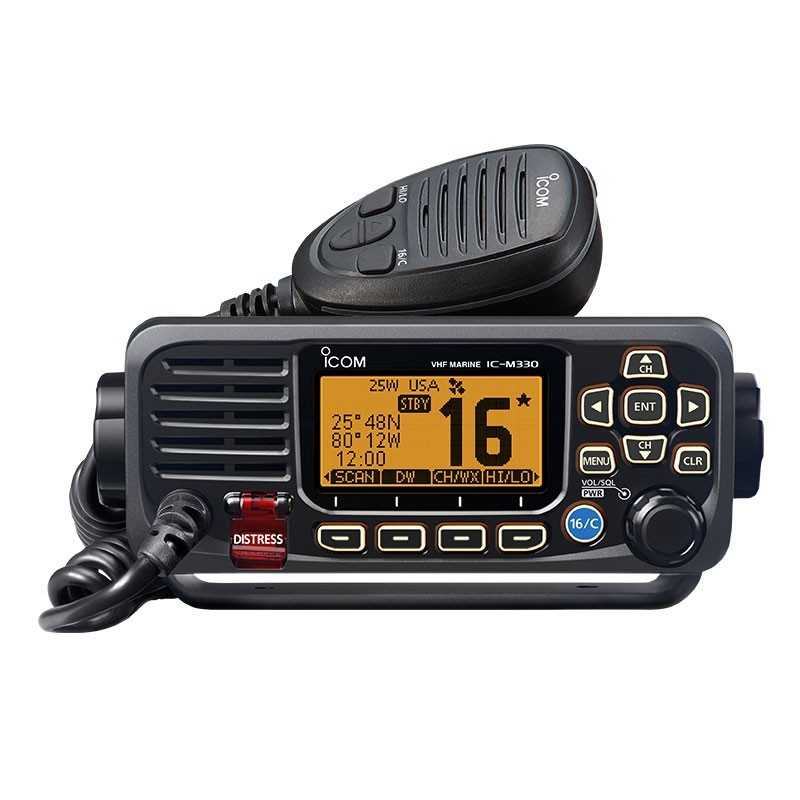 Icom IC-M330GE35 Ricetrasmettitore fisso VHF 25W Nero GPS integrato