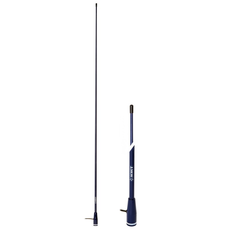 Scout KS-22 Blue Line Antenna VHF 3dB 150cm con cavo RG 58 5m