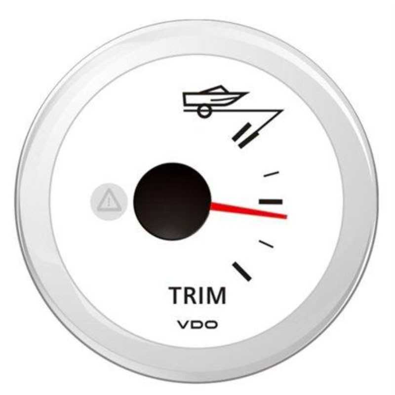 VDO Indicatore TRIM 167-10 Ohm 12/24V 52mm Bianco ViewLine OS2749601