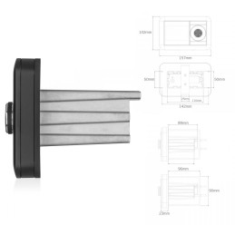 AQUATIC AV Radio Stereo Sintolettore CP6 Compatto 157x102mm IP65