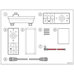 Raymarine RMK-10 Tastiera Remota Doppia Mascherina H&V per Axiom