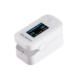 Saturimetro Ossimetro Pulsossimetro da Dito OXIMETER Bianco YM201