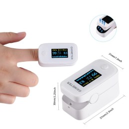 Saturimetro Ossimetro Pulsossimetro da Dito OXIMETER Bianco YM201