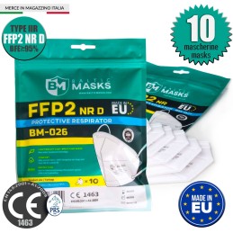 Mascherina FFP2 BIANCA Baltic Masks BM-026 CE1463 Tipo IIR min 10pz