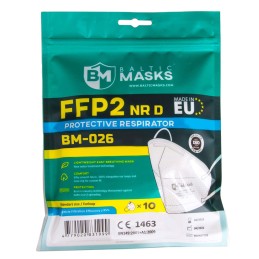 Mascherina FFP2 BIANCA Baltic Masks BM-026 CE1463 Tipo IIR min 10pz