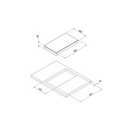 Piano Cottura in Vetroceramica con 2 Piastre Radianti 220V 7Kg