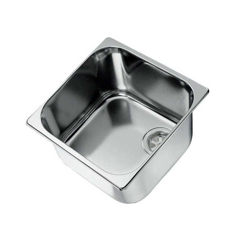 Lavello rettangolare inox 325x350x150mm Senza piletta N43537204896