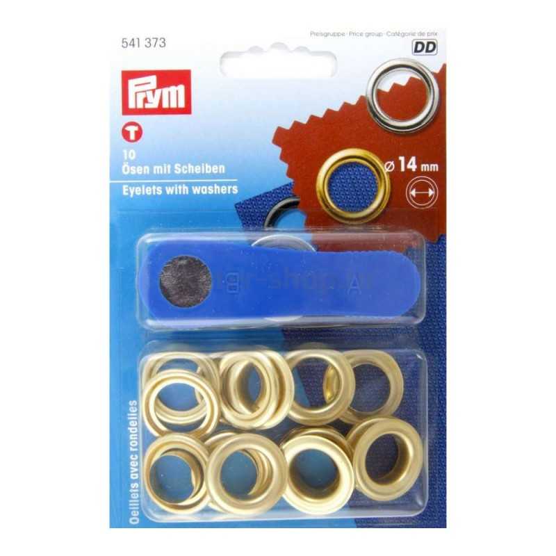 Occhioli da 14mm gialli Cf 10pz N20543003379