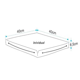 Cuscino galleggiante singolo bianco 40x40cm LZ11511