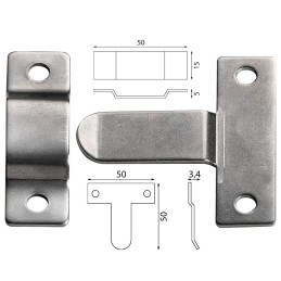 Fermacuscino in acciaio inox OS1032000