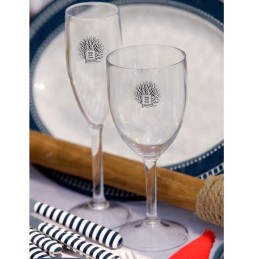 Set 6pz Calice da vino con decoro Living Ø7,5xh18,6cm MT5801478