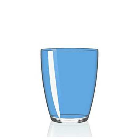 Confezione 6pz Bicchieri Tiburón Tumbler in Vetro 85xh103mm Blu