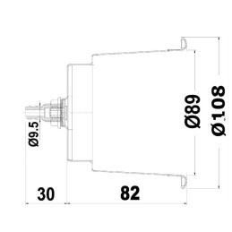 Portabicchieri in acciaio inox Delux con drenaggio 68mm OS4843001