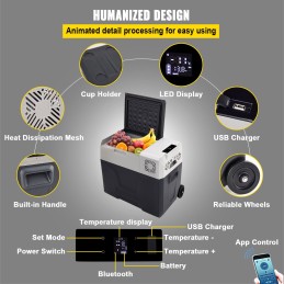 Mini Frigo Freezer portatile 40Lt 12/24/220V con App Control