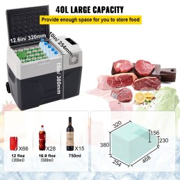 Mini Frigo Freezer portatile 40Lt 12/24/220V con App Control