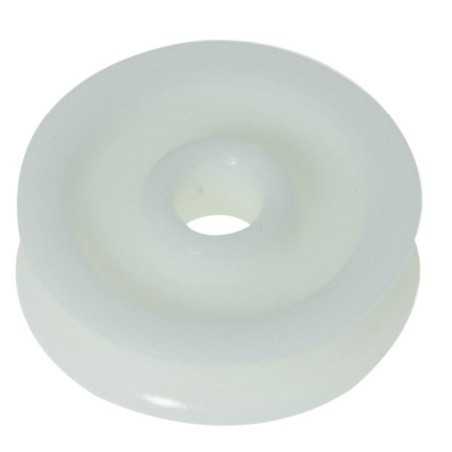 Puleggia in delrin 56mm per cime 12mm Bianca OS5524506