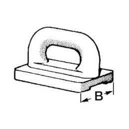 Cursore in nylon per rande 22mm Carico max 530kg OS5809100