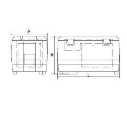 Frigo congelatore portatile a pozzetto 40Lt TRD4340000