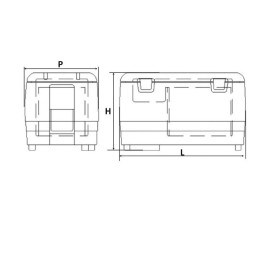 Frigo-congelatore portatile a pozzetto 25 litri TRD4325000