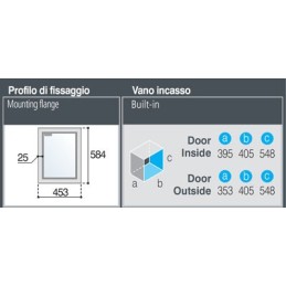 Vitrifrigo C35BT Congelatore ad Incasso 33L Unità Esterna 12/24Vdc 38W