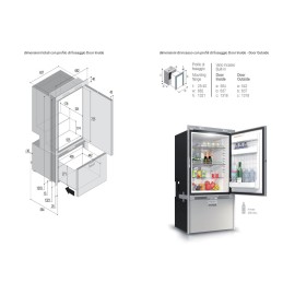 Vitrifrigo DW250 OCX2BTX Frigorifero Monoporta 157l Freezer 75l 12-24V