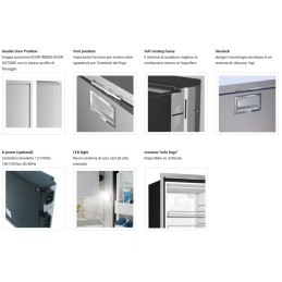 Vitrifrigo C115iX OCX2 Frigo-freezer Inox 115lt 12/24V Unità Interna