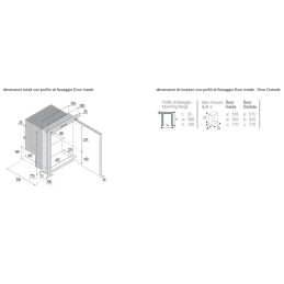 Vitrifrigo C115iX OCX2 Frigo-freezer Inox 115lt 12/24V Unità Interna