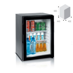 Vitrifrigo HC40V Frigobar 40lt 220/240Vac da incasso con porta a vetro