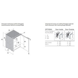 Vitrifrigo C60iA Frigo-freezer 60lt 12/24V Unità Interna con piastra