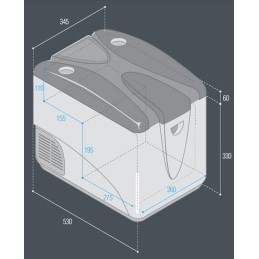 Vitrifrigo C29M Frigorifero portatile 29l 12/24V termostato meccanico