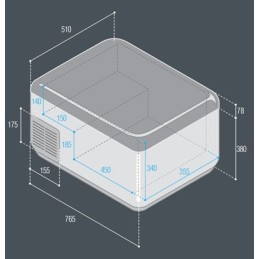 Vitrifrigo Runner C65D Frigo Freezer 12/24V 110-240V 65lt