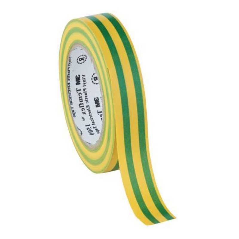 3M Nastro isolante 15mm 10mt Giallo e Verde N50824027653GV