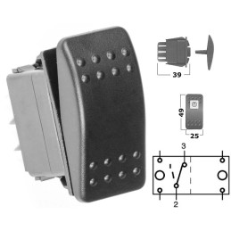 Interruttore Contura II ON-OFF 12V 4 terminali LED rossi 12V OS1419201