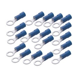 100PZ Terminale blu occhio per Cavo 1,5:2,5mmq Vite 8mm BF-M 8