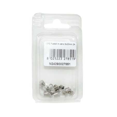 Kit 10 Fusibili in vetro 2A 5x20mm per strumentazione N24290027851