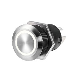 Interruttore FLAT in acciao inox ON-OFF 12V 20A LED Rosso OS1421502